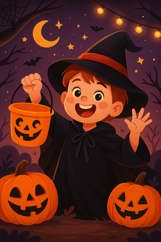 Balde Dulces Calabaza Halloween