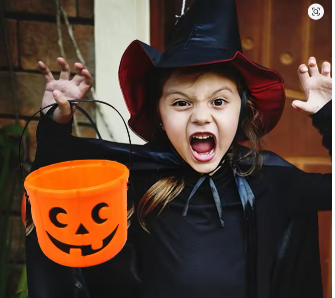 Balde Dulces Calabaza Halloween