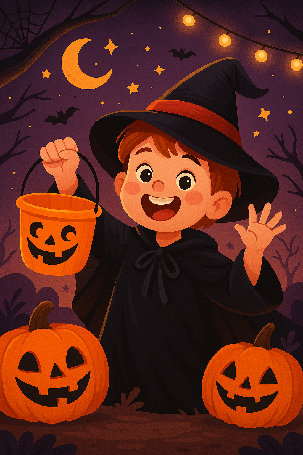 Balde Dulces Calabaza Halloween