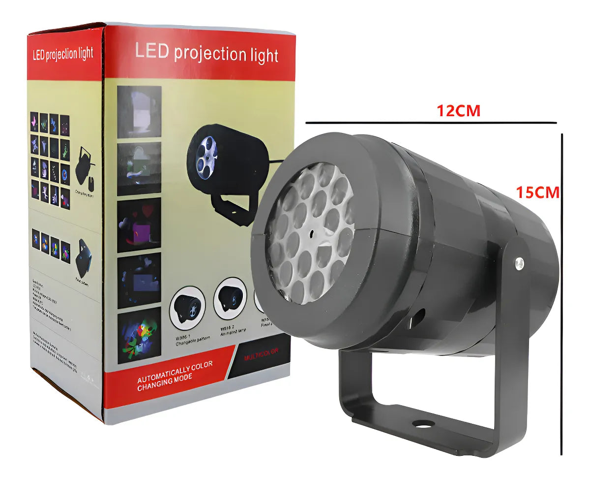Combo 1: Pack Fiesta Halloween – Máscara LED + Proyector de Luces